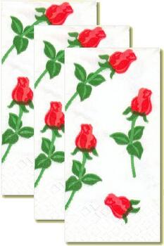 1350 - Roser Lommetørklæde
