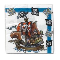4527 - Pirater og sørøverskib, skattekort og flag