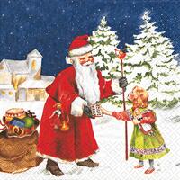 2989 - Santa Claus and girl