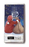 2885 - Julemand og Rudolf - Lommetørklæde