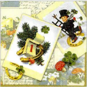 2544 - Christmas card - Gold