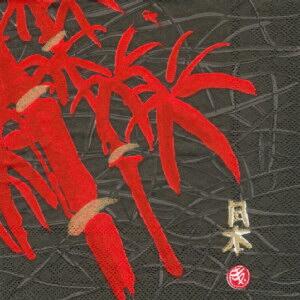 1340 - Kinesisk bambus - Rød