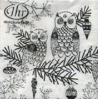 4994 - Owls - Black/white