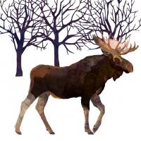 5298 - Winter Moose