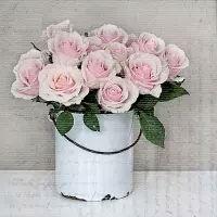 5532 - Bucket with roses