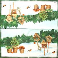 4012 - Bird houses in the snow