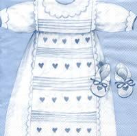 3982 - Babys dress - Blue