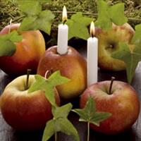 3955 - Äpfel und Kerzen