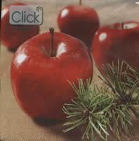 3953 - Rote Äpfel und Kiefernnadeln