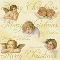 3914 - Angels and Merry Christmas text