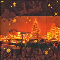 3910 - Christmas town in the night