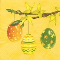 3823 - Easter eggs on Forsythia branch