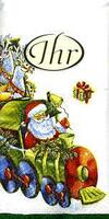 2546 - Christmas train - Handkerchief