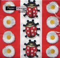 2207 - Ladybugs and daisies