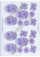 020559 40 års - Lilla