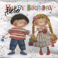4484 - Happy Birthday - Boy and girl