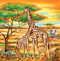 5149 - Giraffer og andre fra Savannen