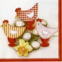 3764 - Patchwork høns